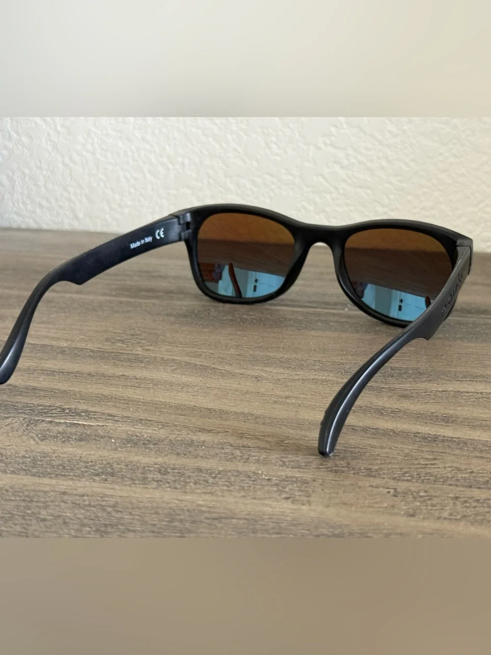 Roshambo Adult Polarized Sunglasses | Black Frame Blue Lenses